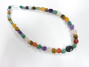 アンティーク　天然石　ネックレス